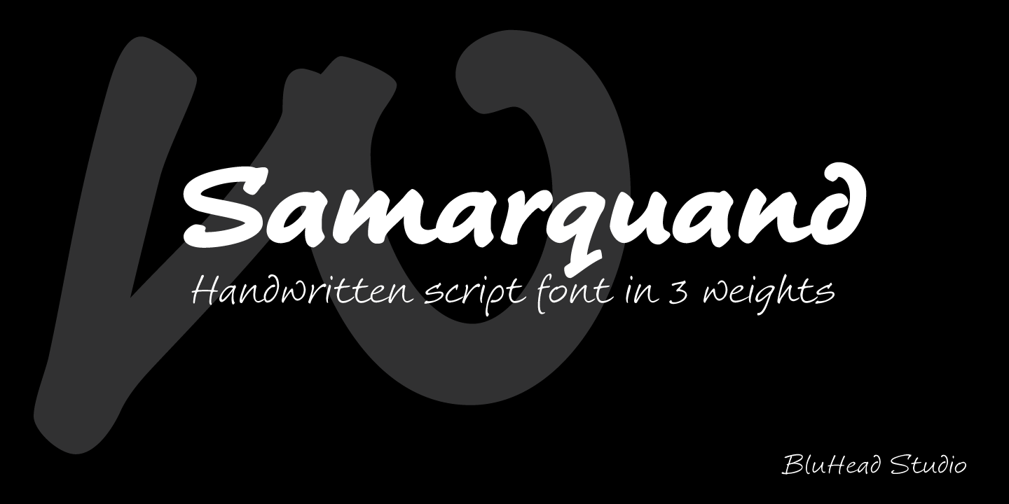Beispiel einer Samarquand-Schriftart #1